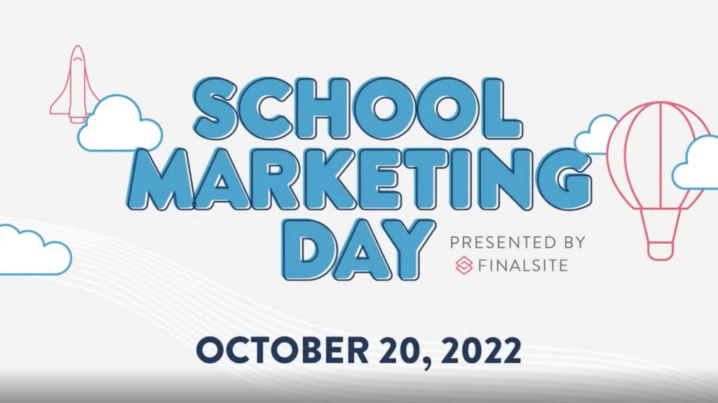 Finalsite School Marketing Day graphic